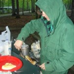 Erin camping cooking