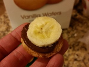 banana and nutella snack