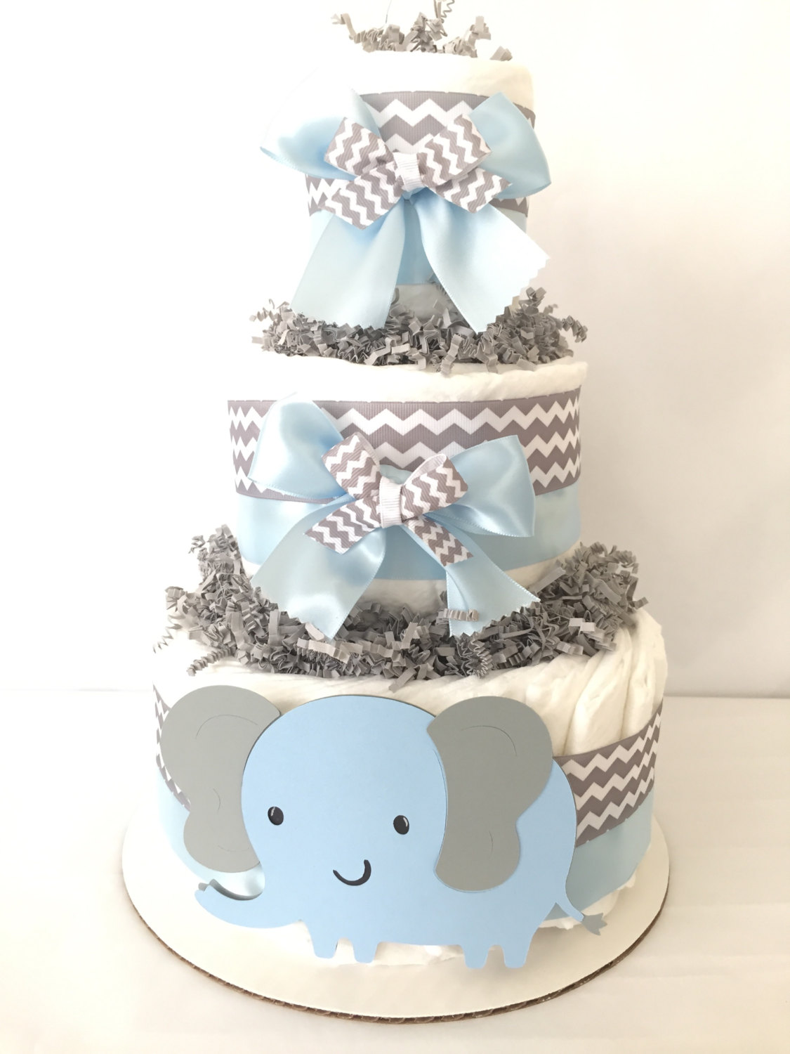 Pregnancy gift New mom gift Neutral baby diaper cake Baby shower gift Baby diaper...